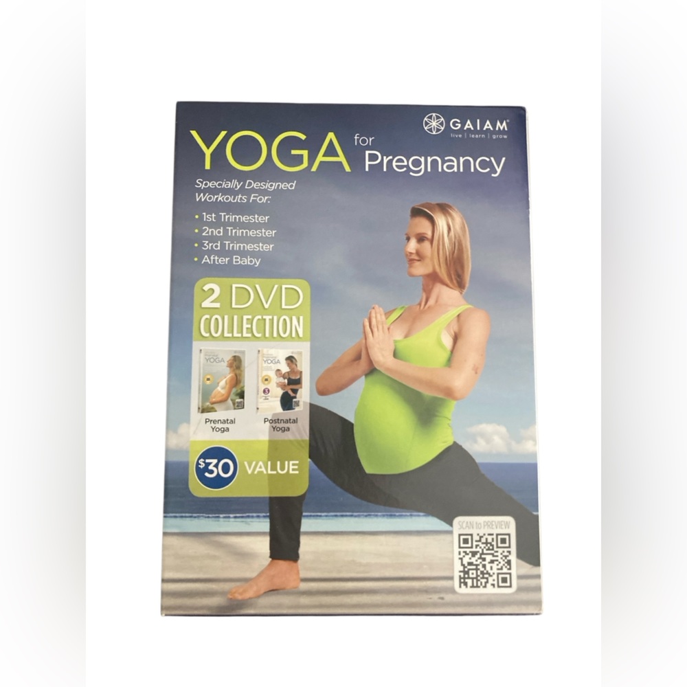 Gaiam Yoga for pregnancy 2 DVD collection prenatal yoga postnatal yoga